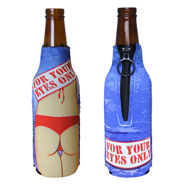 Zipper Style Bottle Cooler - For Your Eyes Only