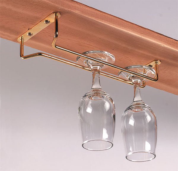 Glass Hanging Rails Single Rail Glass Hanger Rack - Size and Finish Options - Bar Products ...
