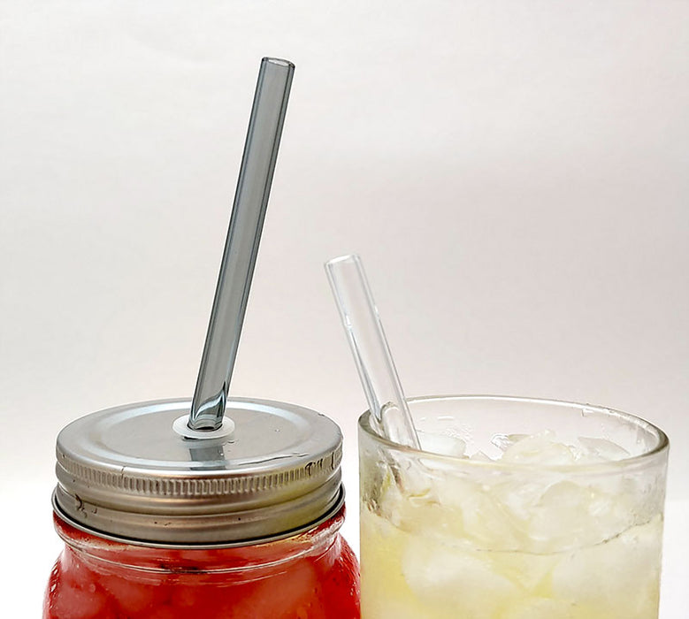 Glass straws - straight thick straw, 24pk