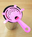 Glitter Neon Pink 4-Prong Strainer