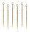 Gold Plated Cocktail Picks - Pack of 6