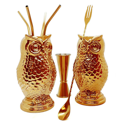 Golden Owl Bar Set