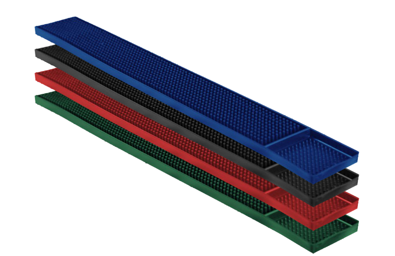Silicone bar mat 15x30 cm BK
