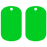 Kolorcoat™ Dog Tag - Green