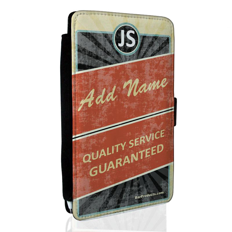 ADD YOUR NAME Guest Check Pad Holder - Retro