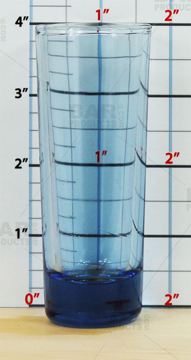 Light Blue Tall Shot Glass - 2oz