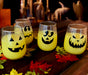 Halloween Jack O'Lantern Stemless Wine Glasses