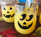 Halloween Jack O'Lantern Stemless Wine Glasses