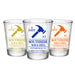 CUSTOMIZABLE - 1.75oz Clear Shot Glass - I Got Hammered