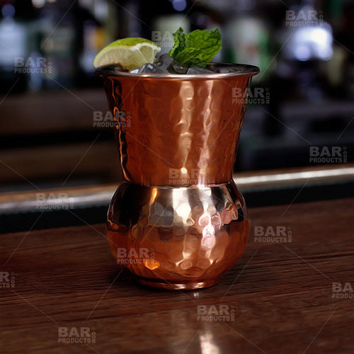 BarConic® Hammered Copper Plated Hourglass Tumbler - 15oz