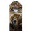 Hipster Brown Bear Wooden Bottle Opener with Magnetic Cap Catcher