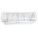 Condiment Holder (4) 1-Quart (1) 2-Quart Fruit Trays - White