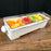 Condiment Holder (4) 1-Quart (1) 2-Quart Fruit Trays - White