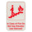 In case of fire do not use elevator -Red on White Sign - 6"x9"