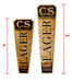 Oak Wood Beer Tap Handles - Flared Shape - Initial LAGER Design - COMPARE