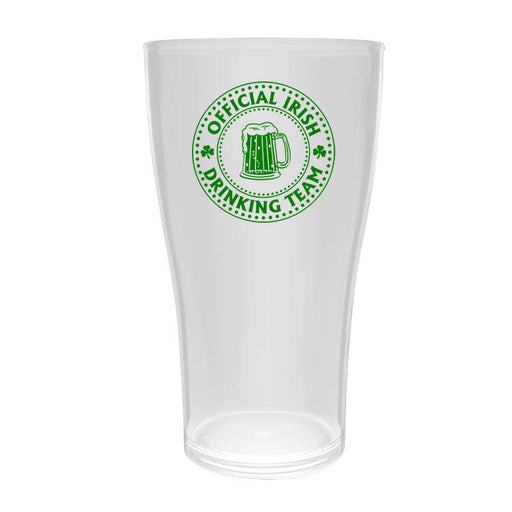 BarConic® Drinkware - PolyCarbonate Cup - Irish Drinking Team - Clear - 570ML