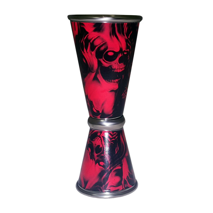 Designer Jigger - Tall Double-Sided 28ML by 56ML - RED EVIL