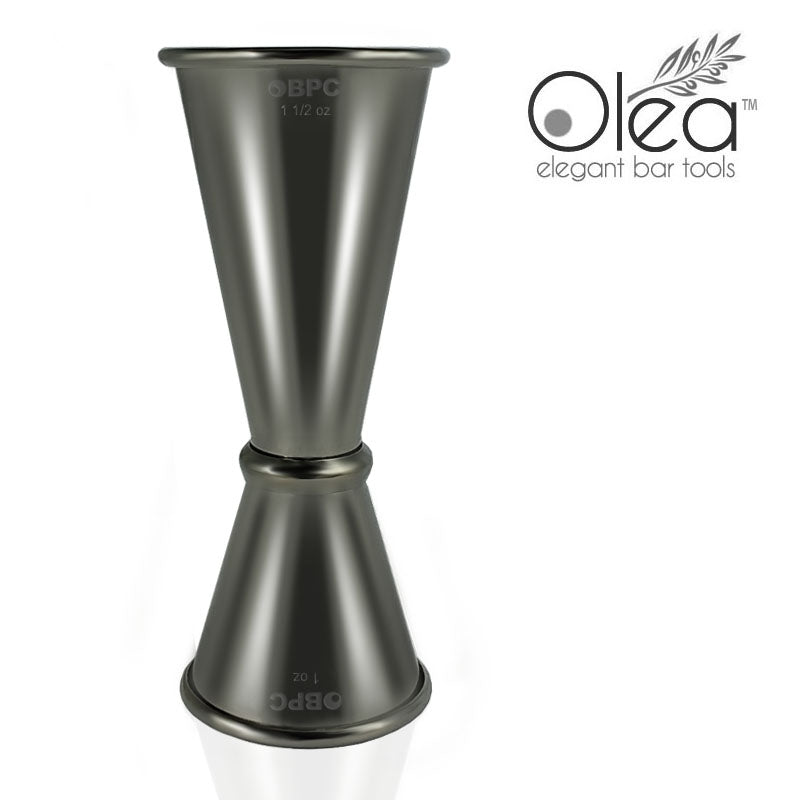 Olea™ Japanese Tall Jigger - Gunmetal Plated - 1 1/2oz X 1oz - Bar