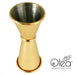 Olea™ Japanese Tall Jigger - Gold Plated - 1 1/2oz X 1oz