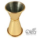 Olea™ Japanese Tall Jigger - Gold Plated - 1/2oz X 3/4oz