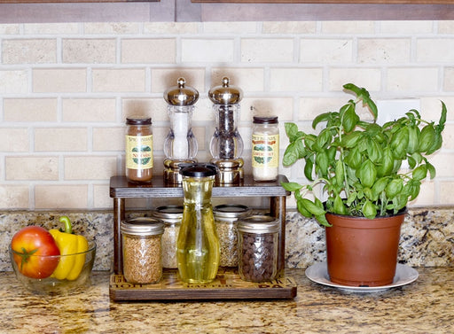 Counter Caddies™ - "CULINARY Themed Artwork" - Straight Shelf - spices herbs seasonings