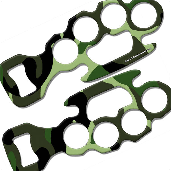 Kolorcoat™ Knuckle Buster Bottle Opener - Green Camo