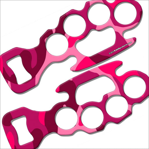 Kolorcoat™ Knuckle Buster Bottle Opener - Pink Camo