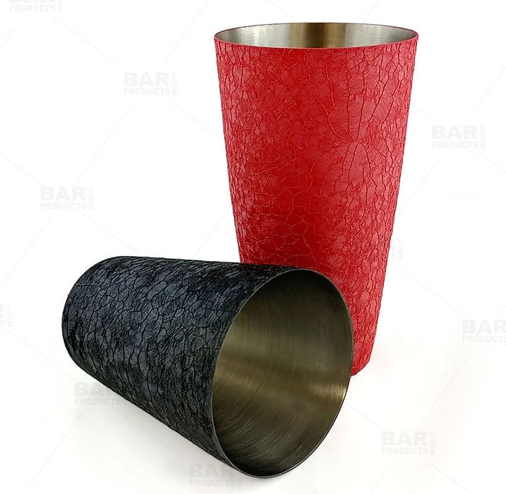 BarConic® Cocktail Shaker Set - 28oz / 18oz Tins - Komodo Koat™ Red / Black