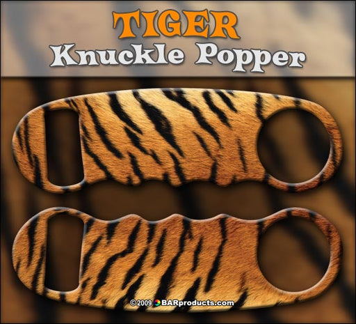 Knuckle Popper Bottle Opener - Tiger Print