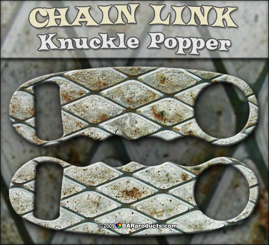 Knuckle Popper Bottle Opener - Chain Link - Bar Products — Bar Products