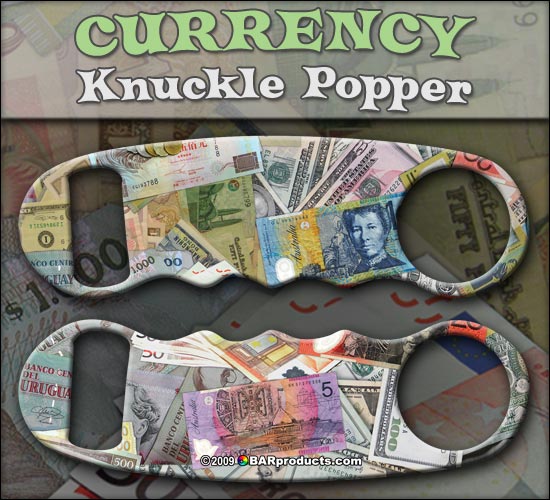 Knuckle Popper Bottle Opener - Currency