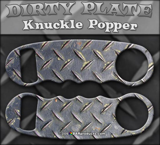 Knuckle Popper Bottle Opener - Metal Plate