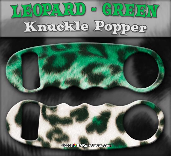 Knuckle Popper Bottle Opener - Leopard Prints - Color Options