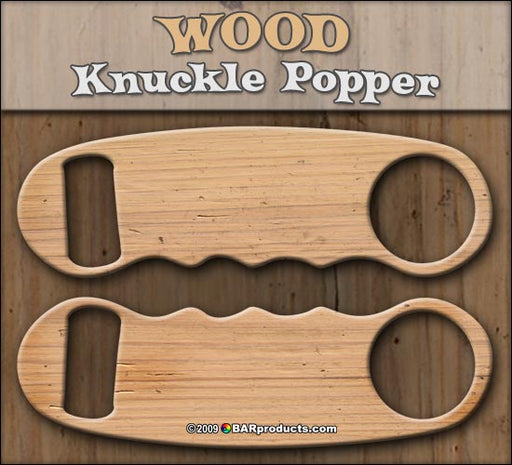 Knuckle Popper Bottle Opener - Wood