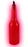 Kryptonite Neon Red Transparent Flair Bottle