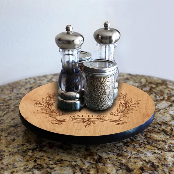 ADD YOUR NAME Lazy Susan - MONOGRAM - 3 Different Sizes - Table Top ...