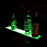 BarConic® LED Liquor Bottle Display Shelf Low Profile Lighting Green Yellow Glow