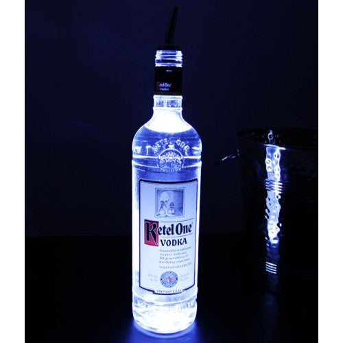 White Mini LED Bottle Glow and Glorifier Pad 