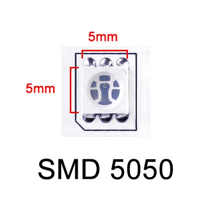 LED 5050 Light Strip Kit - 5 meter Roll - 10MM - IP20 - RF Controller