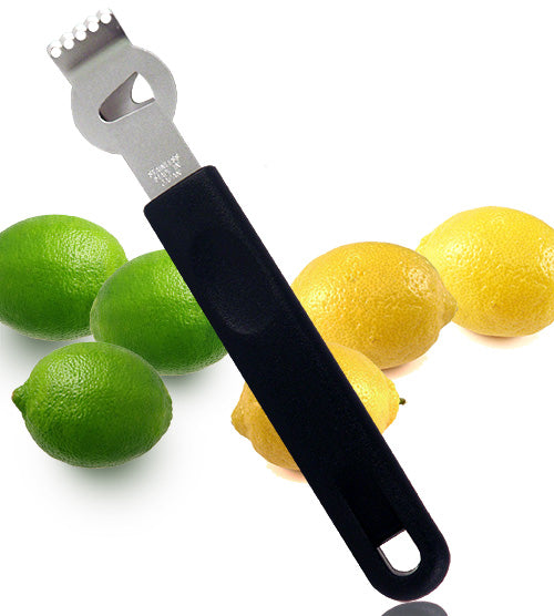 Tablecraft Firm Grip Zester Lemon Peeler, Black Grip – JRJ Food Equipment