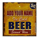 ADD YOUR NAME Large Tabletop Ring Toss Game - Ice Cold Beer