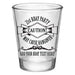  Customizable 1.75 oz. Clear Shot Glass-  21st Bday Party- May Cause Hangover! - AYN