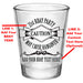  Customizable 1.75 oz. Clear Shot Glass-  21st Bday Party- May Cause Hangover! - AYN