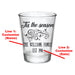 CUSTOMIZABLE - 1.75oz Clear Shot Glass- Tis the Season