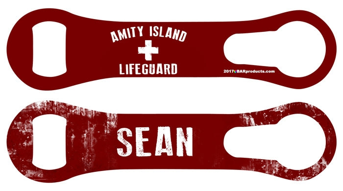 ADD YOUR NAME  V-Rod® Bottle Opener – Amity Island Lifeguard