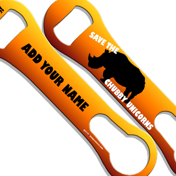 ADD YOUR NAME V-Rod® Bottle Opener – Save the Chubby Unicorns