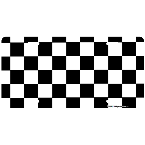 Custom License Plate - Racing Flag