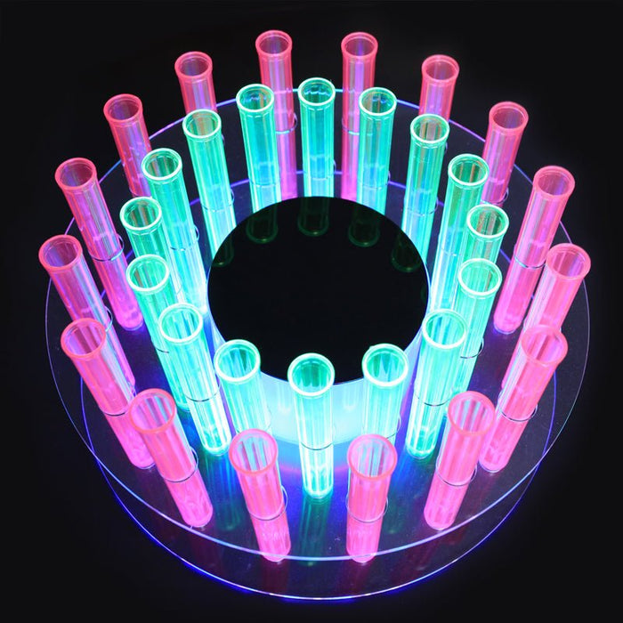 Test Tube Leds Test Tube Shooter Tray with LED Light and Remote – 32 Hole - Bar ...