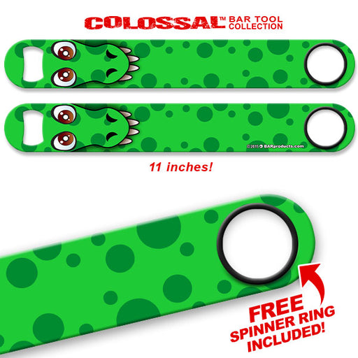 Kolorcoat™ 11" Long COLOSSAL™  Speed Bottle Opener – Longneck Dino