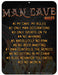 Man Cave Rules Bar Sign